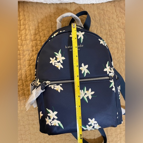 NWT Kate Spade Orange Blossom Chelsea Nylon Medium Backpack - Picture 8 of 8